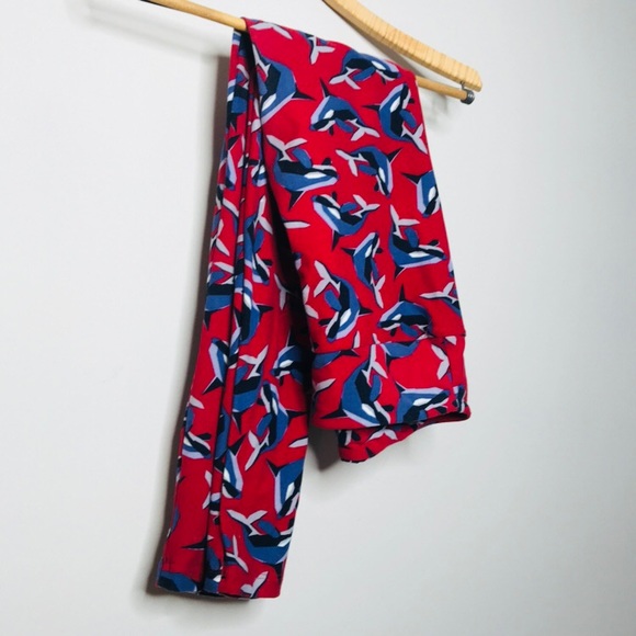 Red Orca Luluroe OS One Size Leggings - Picture 2 of 3